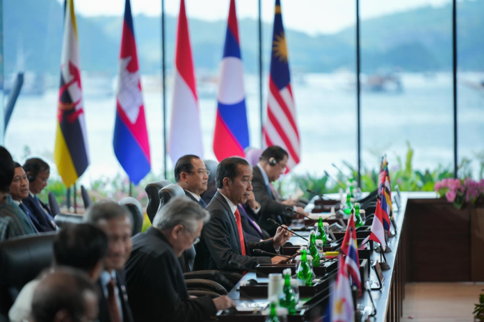 Presiden Jokowi saat membuka KTT ASEANdi Labuan Bajo, NTT, Rabu (9/5/2023).