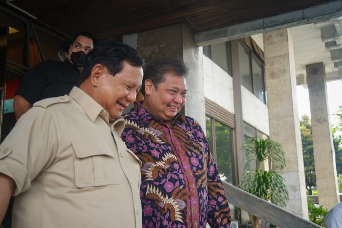 Prabowo Subianto dan Airlangga Hartarto.