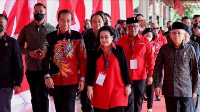 Presiden Jokowi dan Megawati Soekarno Putri.