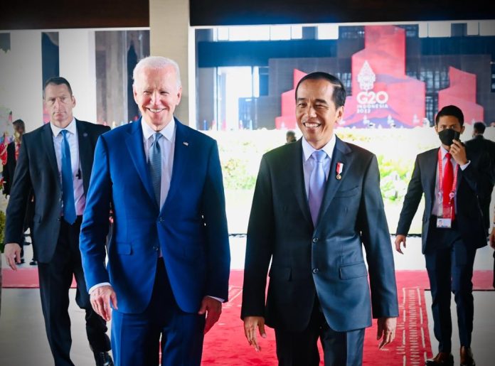 Presiden Jokowi dan Presiden AS Joe Biden