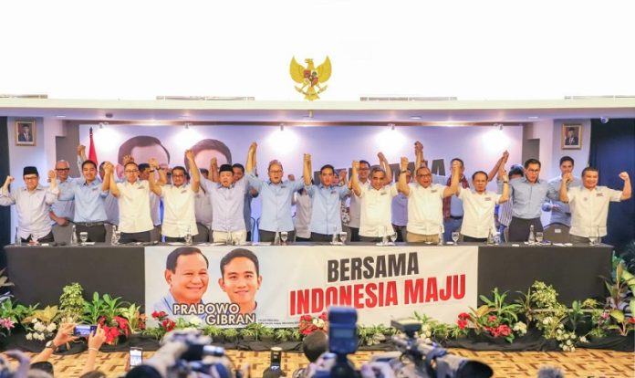 Deklarasi TKN Prabowo-Gibran di kawasan Kemang, Jakarta Selatan, Senin (6/11/2023).