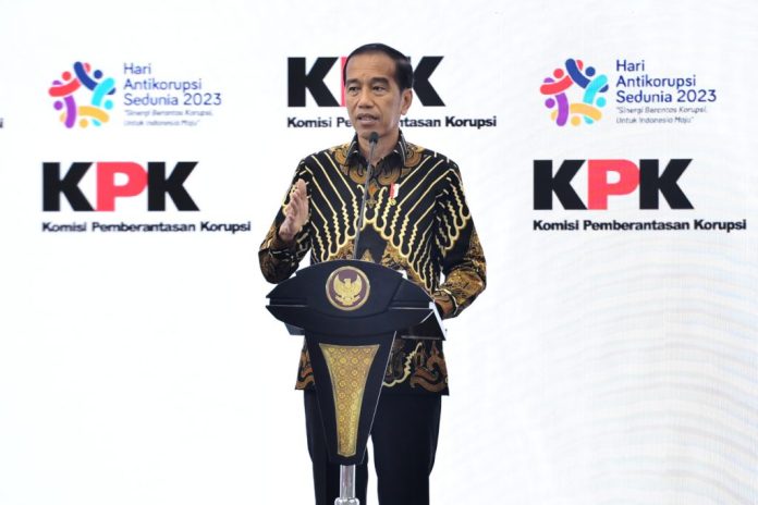 Presiden Jokowi mendorong RUU Perampasan Aset disahkan untuk membuat efek jera koruptor.