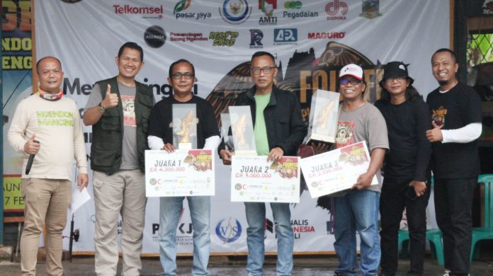 Wartawan Jakarta Selatan (WJS) sabet juara 1 lomba mancing antar forum wartawan dalam rangka memperingati Hari Lahir Pancasila pada, Sabtu (1/6/2024).