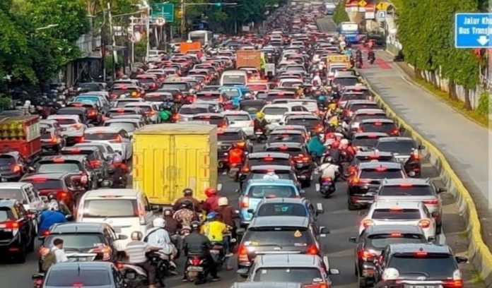 Ilustrasi macet Jakarta.