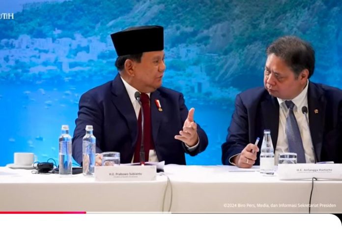 Presiden Prabowo dalam Brazil Business Forum, Minggu (17/11/2024) waktu setempat.