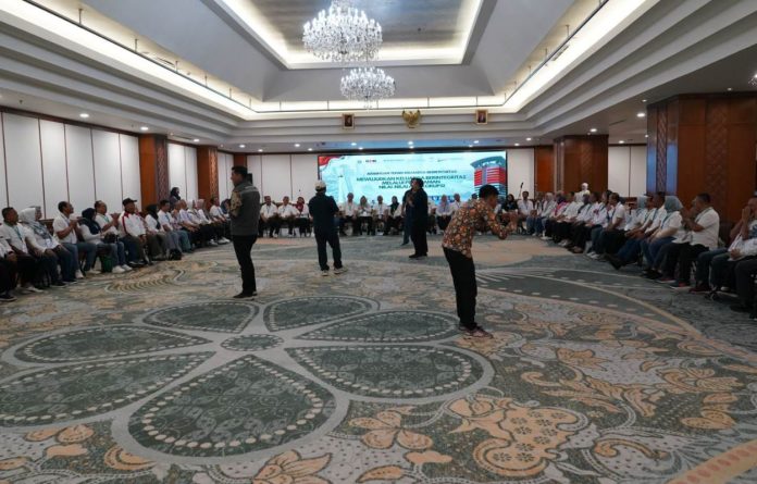 Inspektorat Pembantu Kota (Irbanko) Jakarta Selatan bekerja sama dengan Komisi Pemberantasan Korupsi (KPK) menggelar Bimbingan Teknis (Bimtek) Keluarga Berintegritas di Hotel Grand Sahid Jaya, Jakarta Pusat, Selasa (14/10).