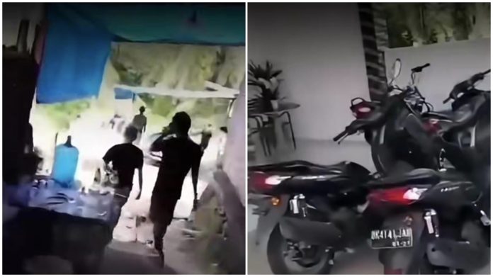 rumah sekaligus lokasi yang diduga menjadi lapak peredaran narkoba jenis sabu di Aek Kanopan, Kecamatan Kualuh Hulu, Kabupaten Labuhanbatu Utara (Labura), Sumatra Utara,