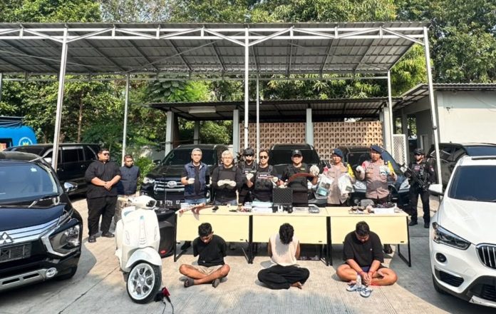 Tiga gembong narkoba Kampung Bahari yang ditangkap BNN pada operasi pemberantasan, Kamis (13/8/2026).a