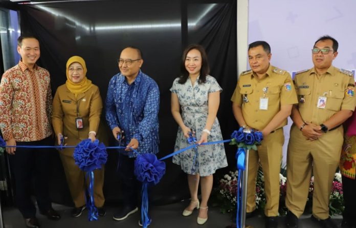 Peresmian Lapak Main Corner di RPTRA Tunas Muda, Kelurahan Kramat Pela, Kecamatan Kebayoran Baru, Selasa (4/8/2026).